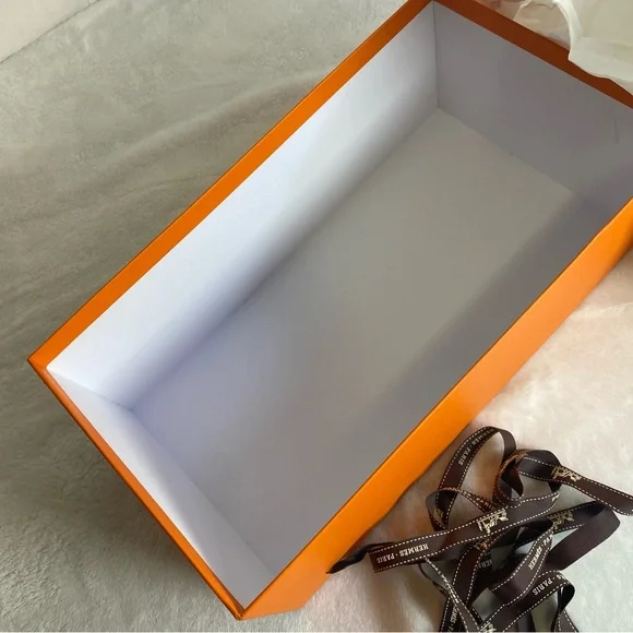 Hermès Orange Gift Box with Ribbon #1 - Picture 11 of 11